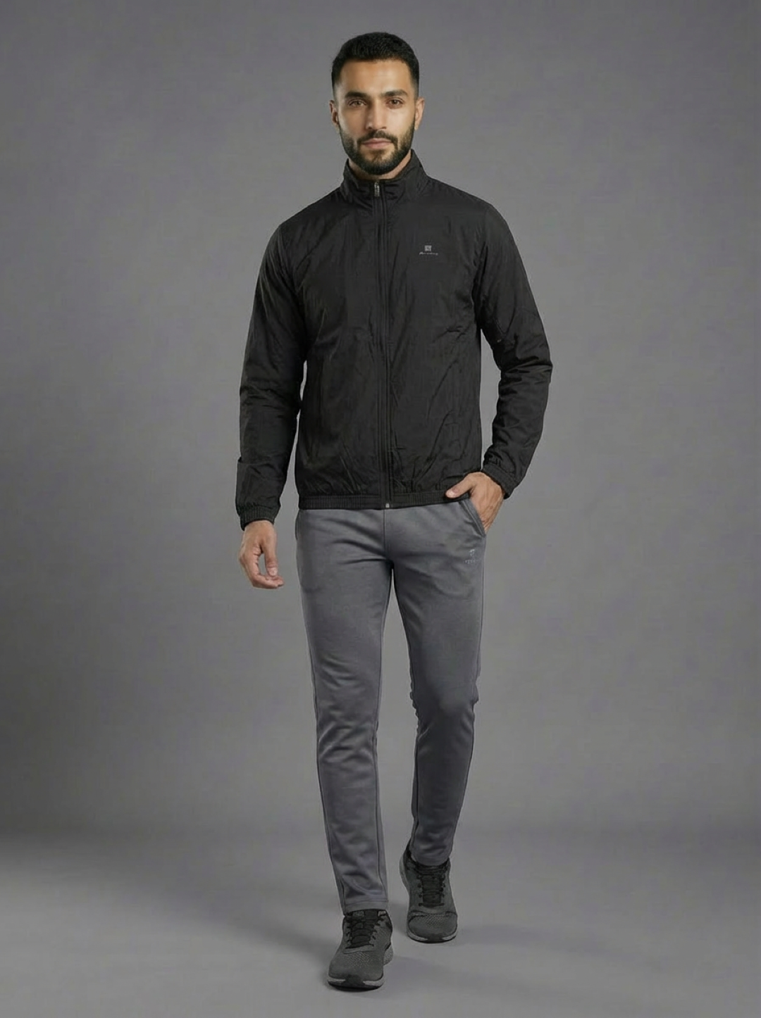Decathlon Man Windbreaker Jacket Black