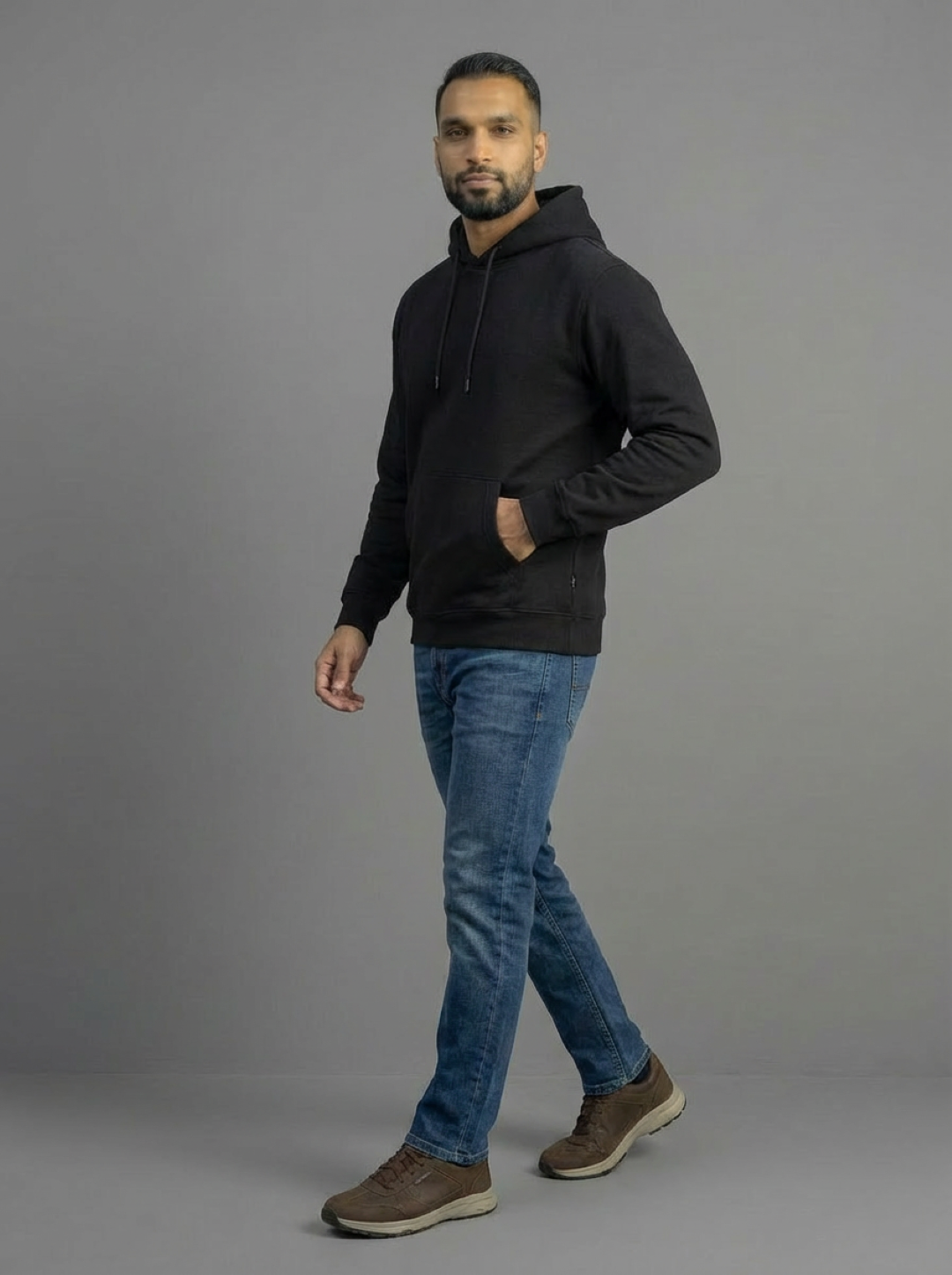 Admiral Man Hoodie Black