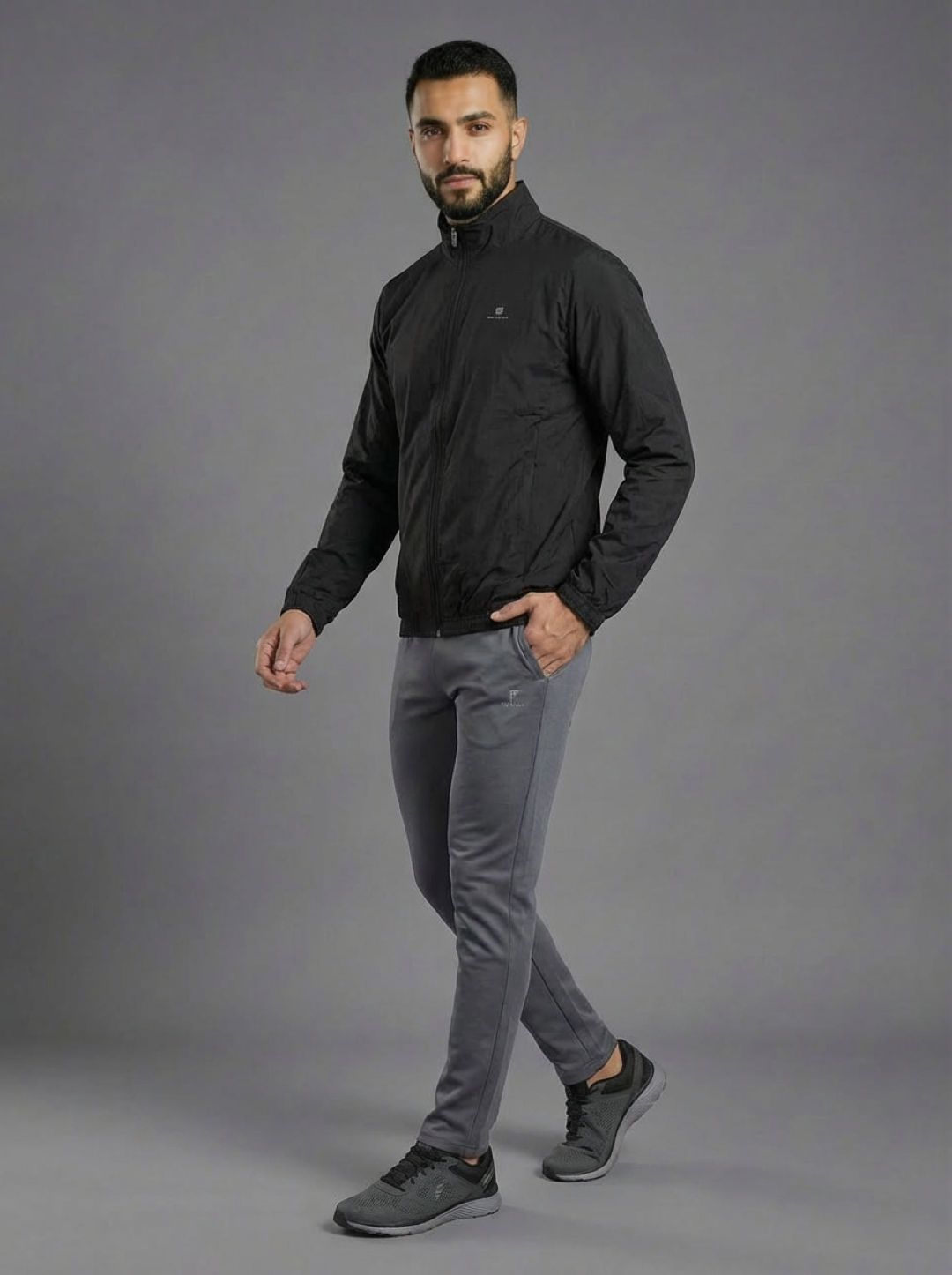 Decathlon Man Windbreaker Jacket Black