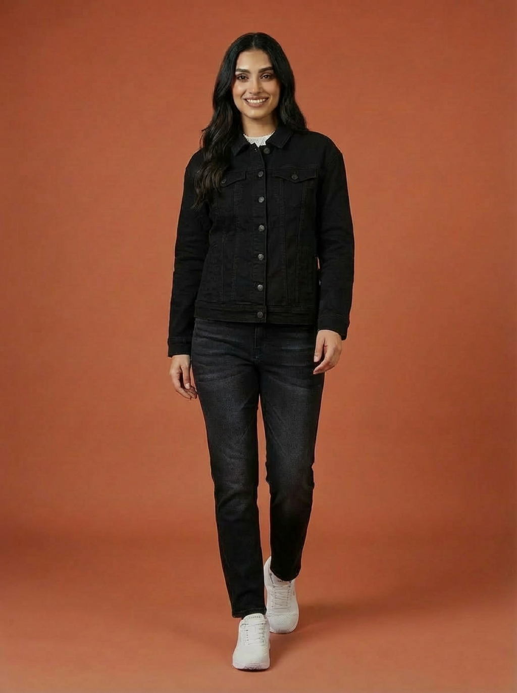 Denim Ladies Jacket Black