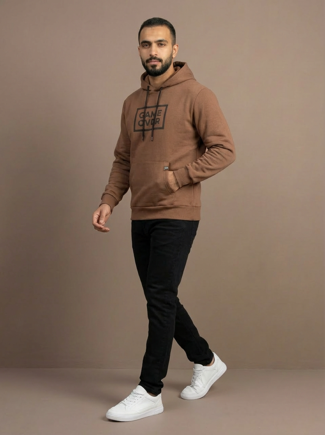 Admiral Man Hoodie Brown