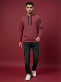 Zelos Unisex Hoodie Deep Rose