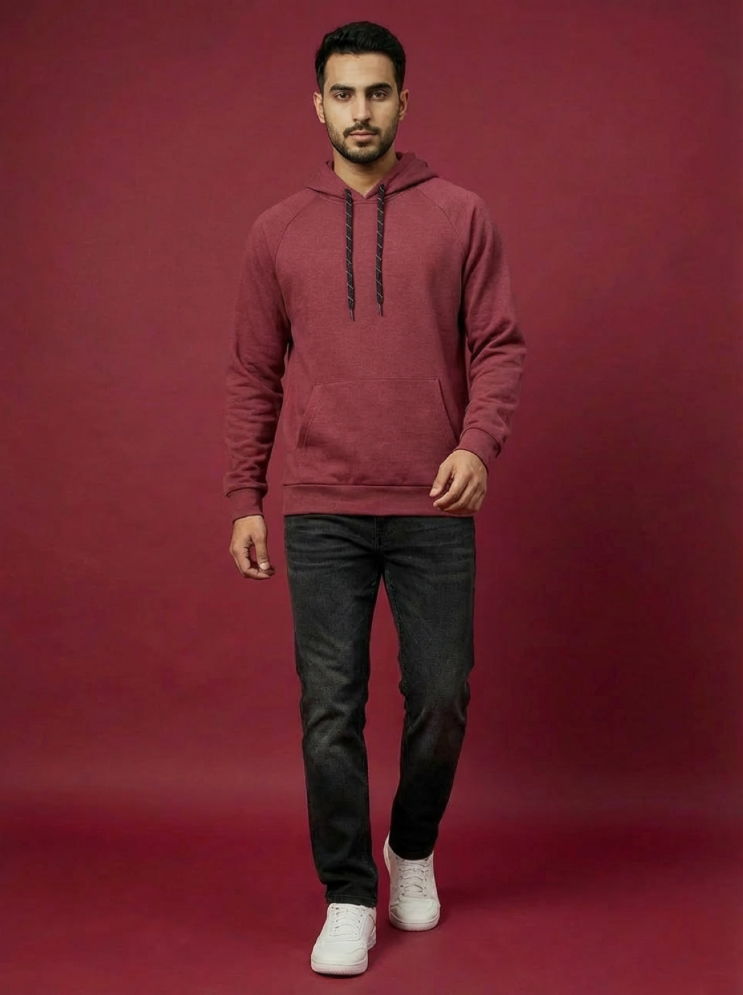 Zelos Unisex Hoodie Deep Rose