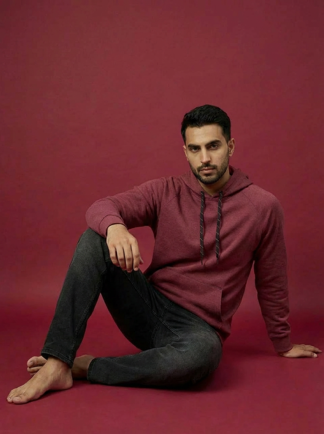 Zelos Unisex Hoodie Deep Rose