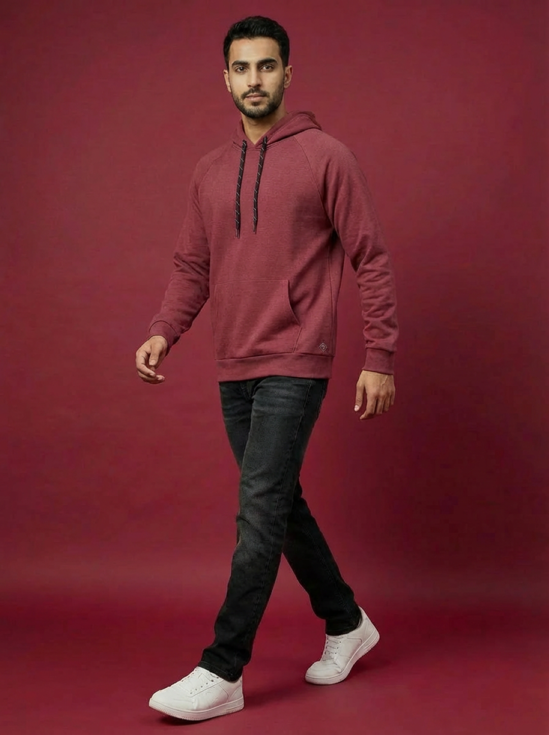 Zelos Unisex Hoodie Deep Rose