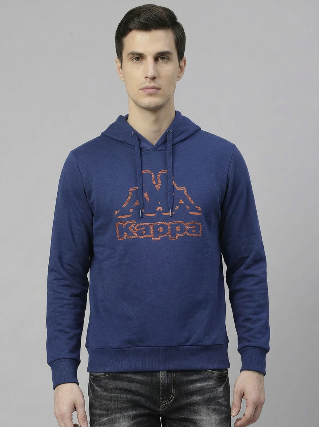 Kappa Man Hoodie Royal Blue