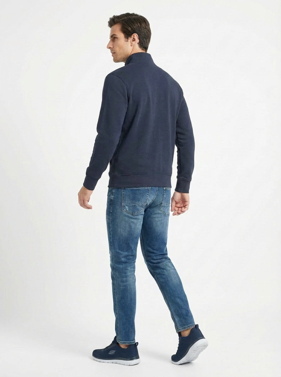 Il Granchio Man Zip Jacket Navy