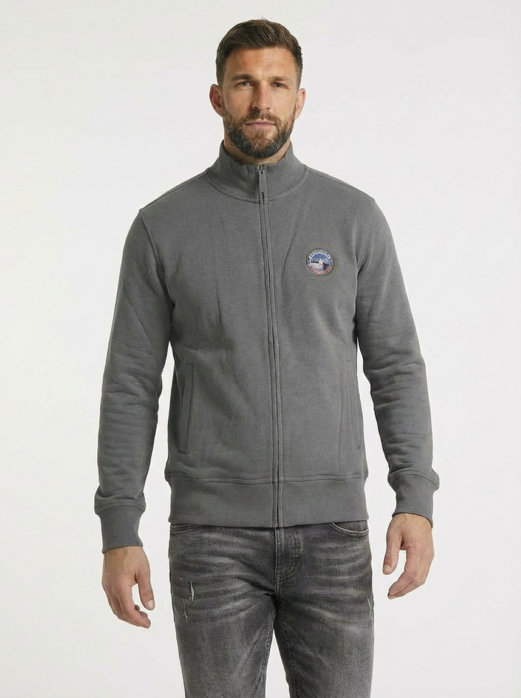 BE Board Man Zip Jacket Navy Lime