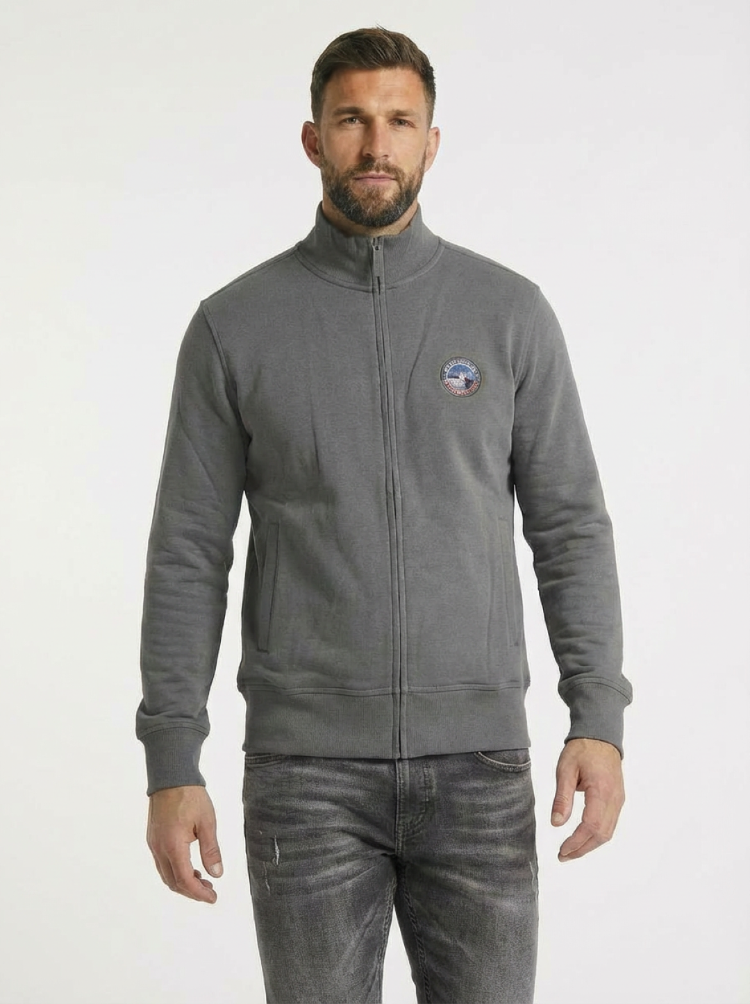 BE Board Man Zip Jacket Navy Lime