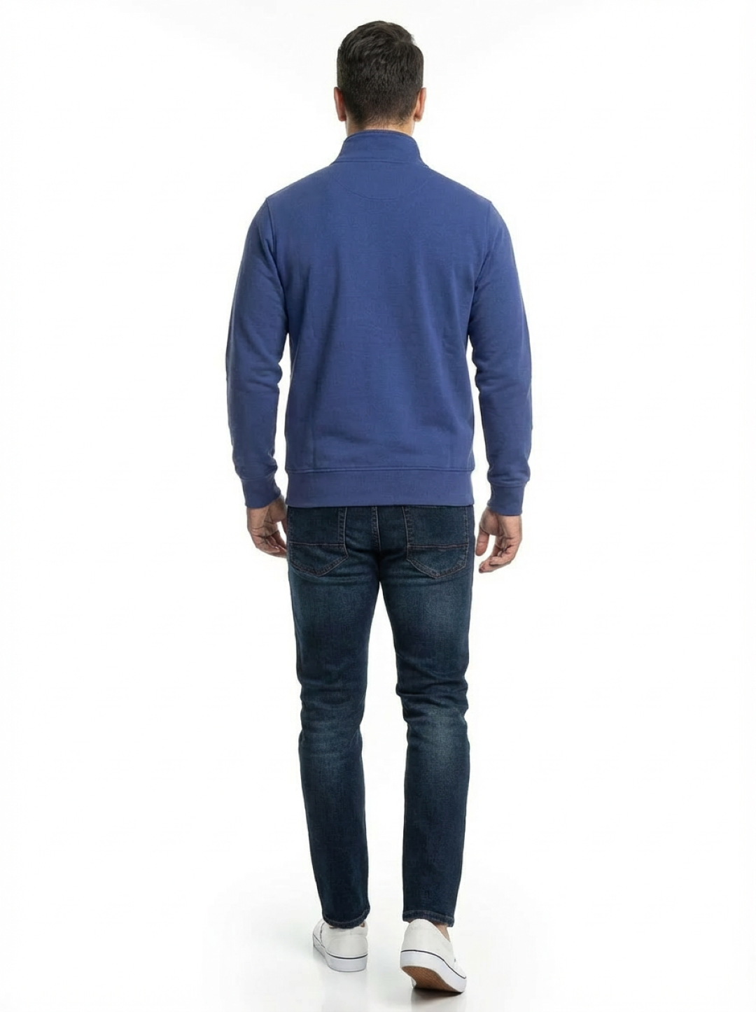 Cotton Belt Man Zip Jacket Royal Blue
