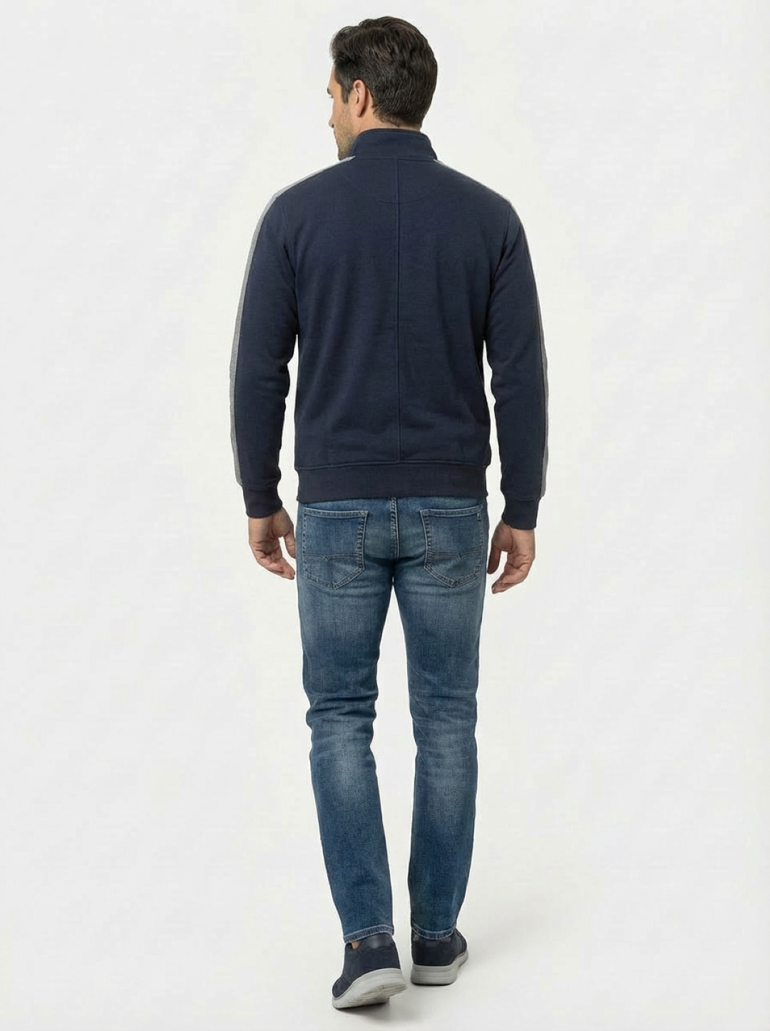 Il Granchio Man Zip Jacket Navy