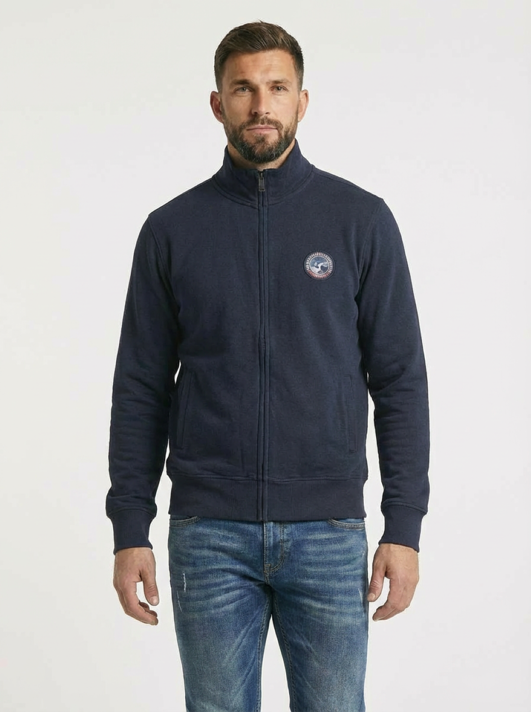 BE Board Man Zip Jacket Grey