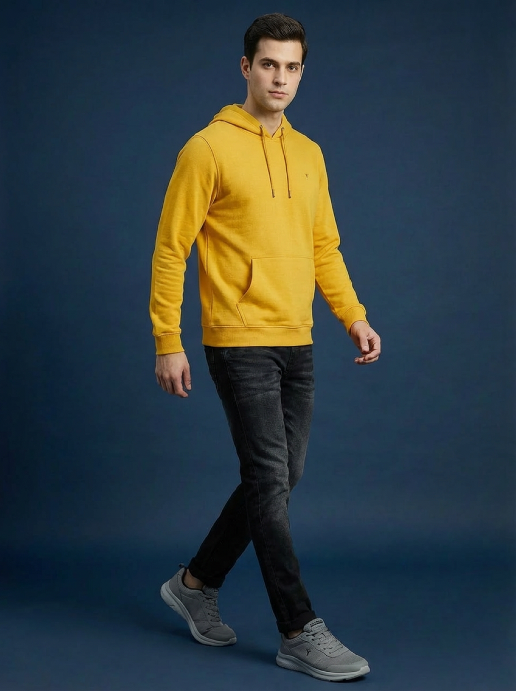 Van Heusen Man Hoodie Yellow