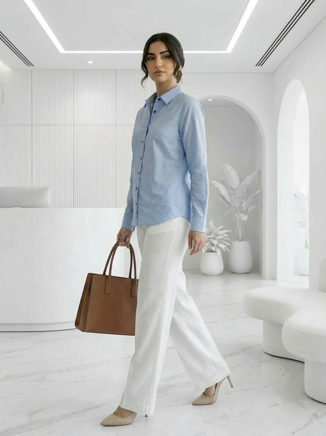 C&A Ladies Shirt Light Blue