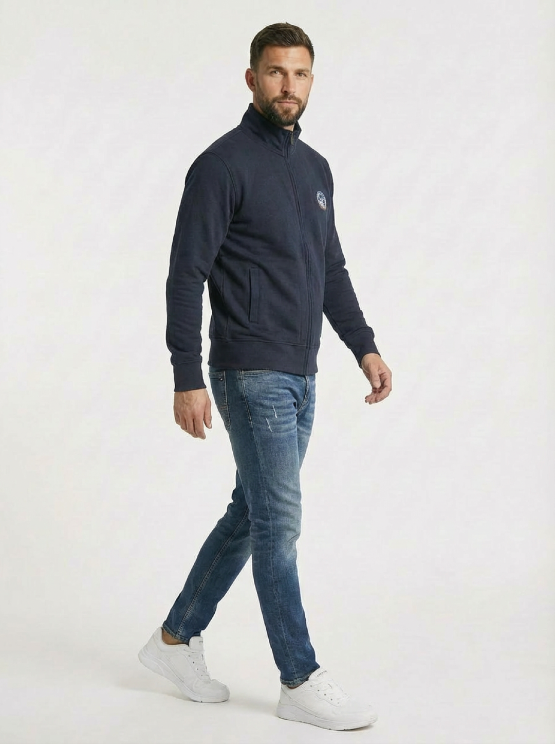 BE Board Man Zip Jacket Grey