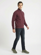 Il Granchio Man Zip Jacket Maroon