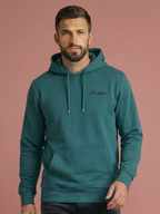 River Island Man Hoodie Sea Green