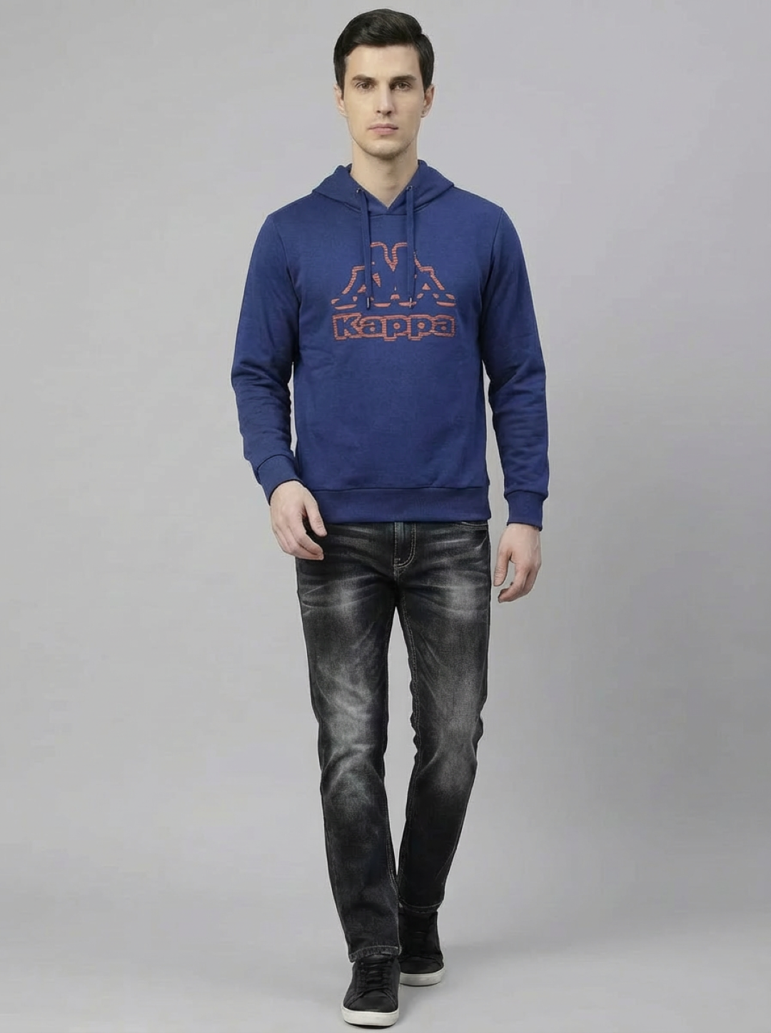 Kappa Man Hoodie Royal Blue