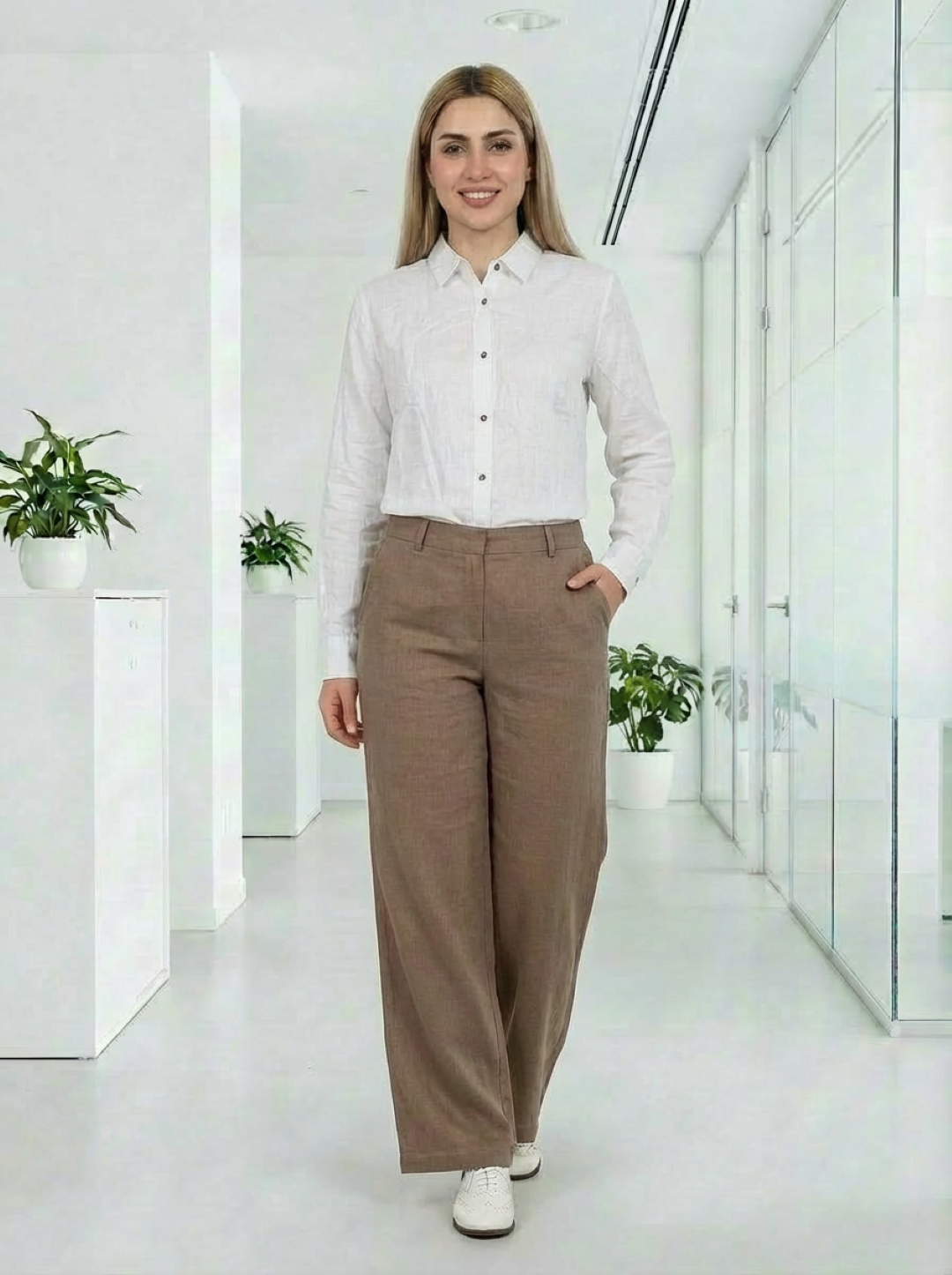 C&A Ladies Shirt White