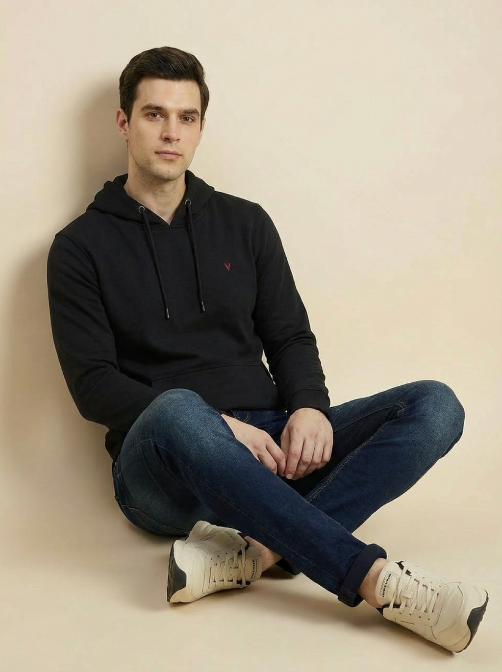 Van Heusen Man Hoodie Black