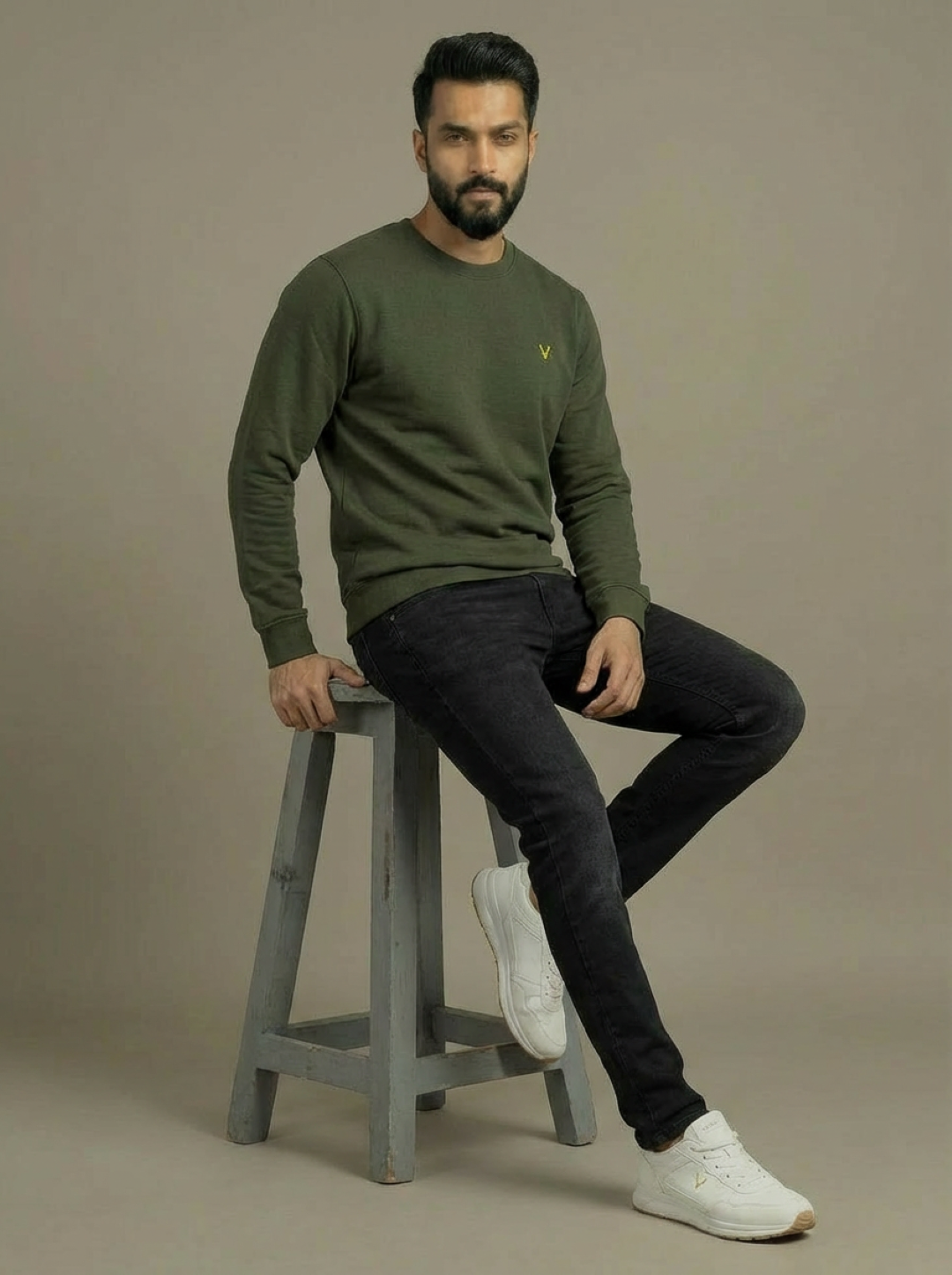 Allen Solly Man Sweatshirt Olive