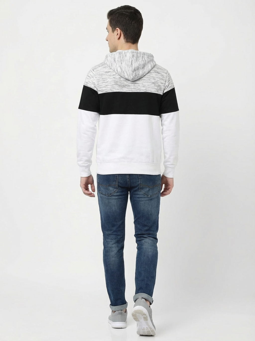 Clyton Man Pullover Hoodie Marl Grey