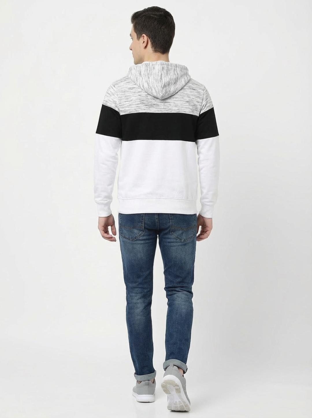 Clyton Man Pullover Hoodie Marl Grey