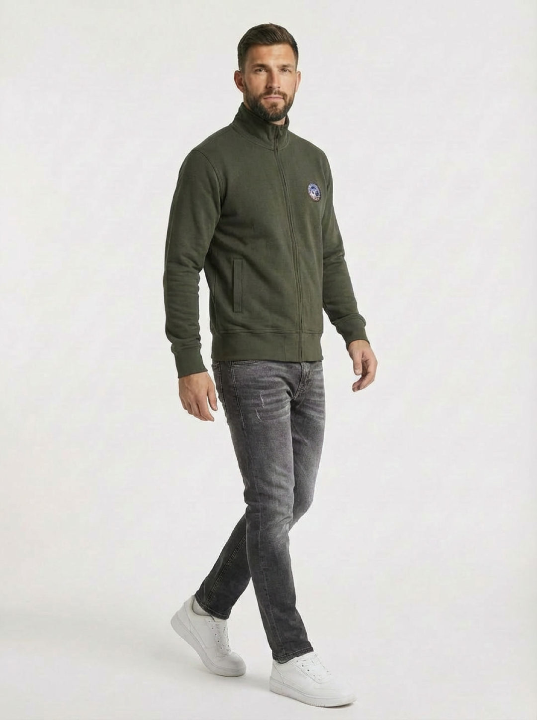 BE Board Man Zip Jacket Olive