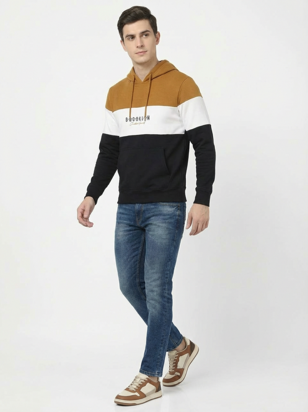 Clyton Man Pullover Hoodie Orange