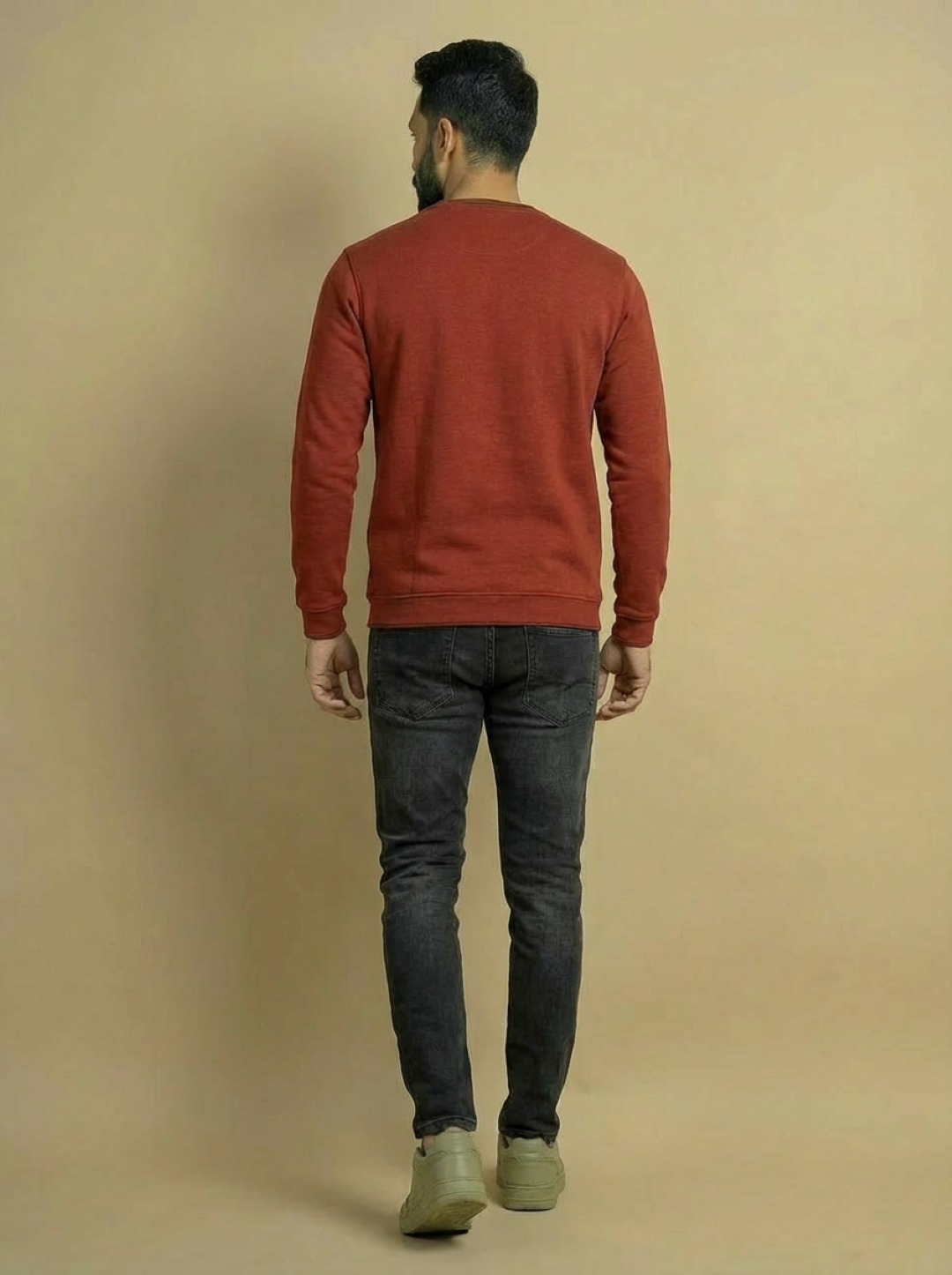 Allen Solly Man Sweatshirt Redish Orange