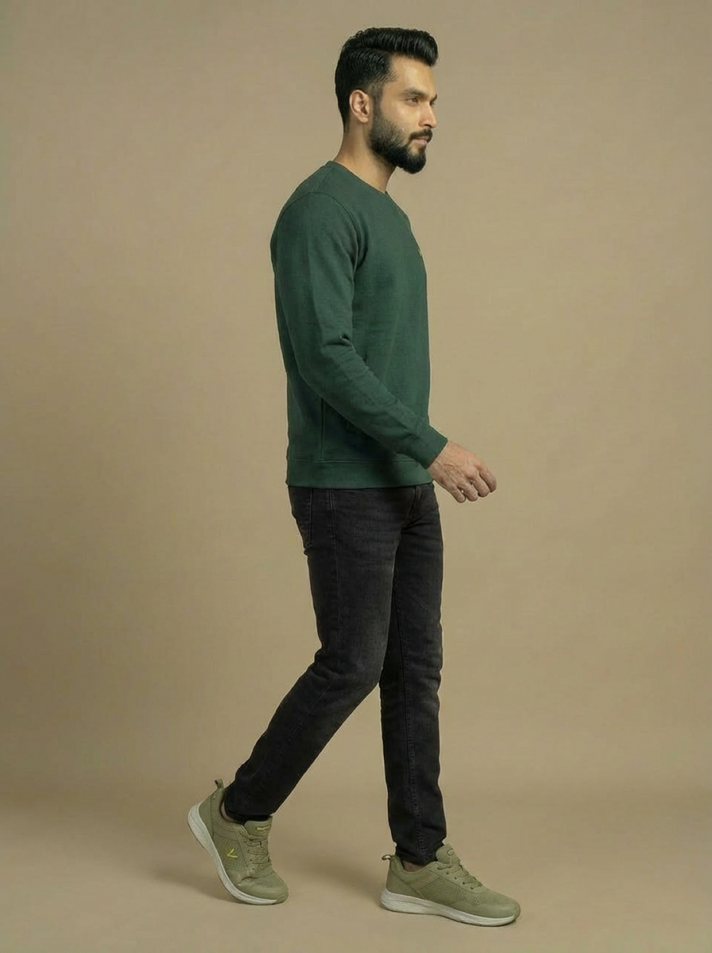 Allen Solly Man Sweatshirt Bottle Green
