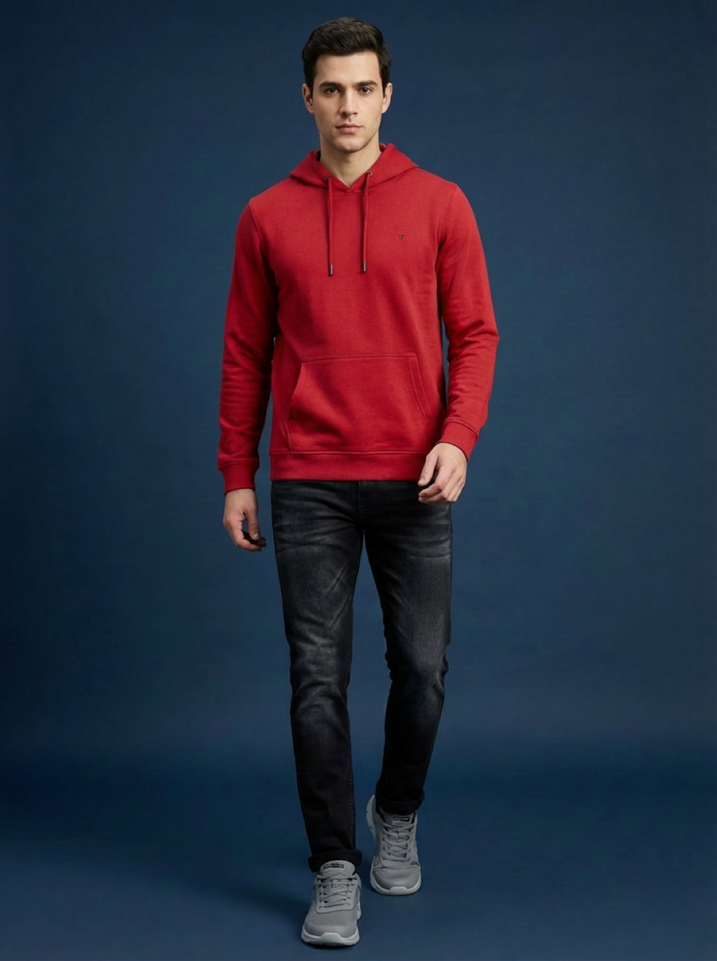 Van Heusen Man Hoodie Red