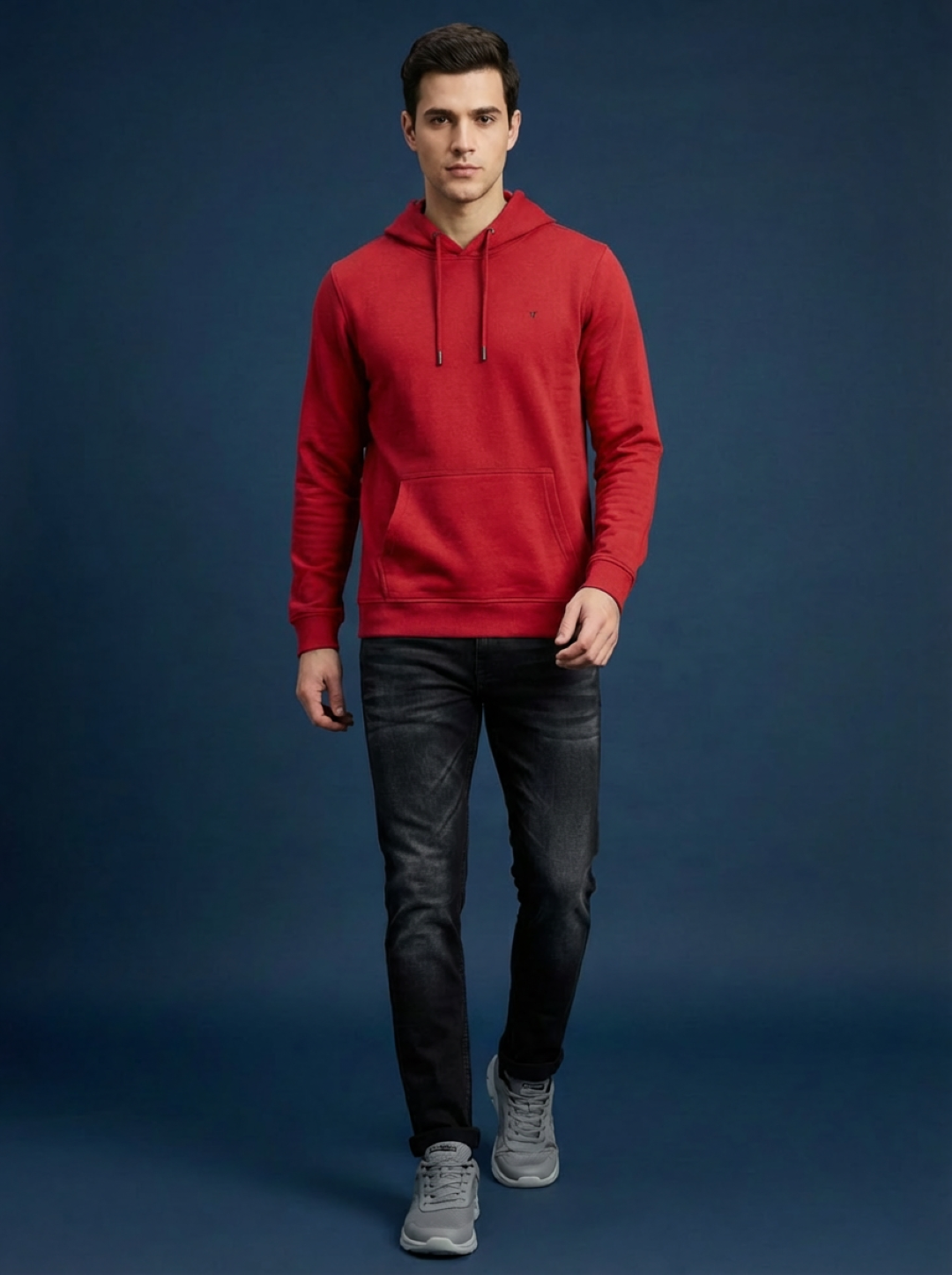 Van Heusen Man Hoodie Red