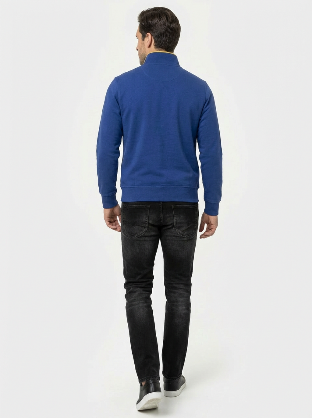 Il Granchio Man Zip Jacket Royal Blue