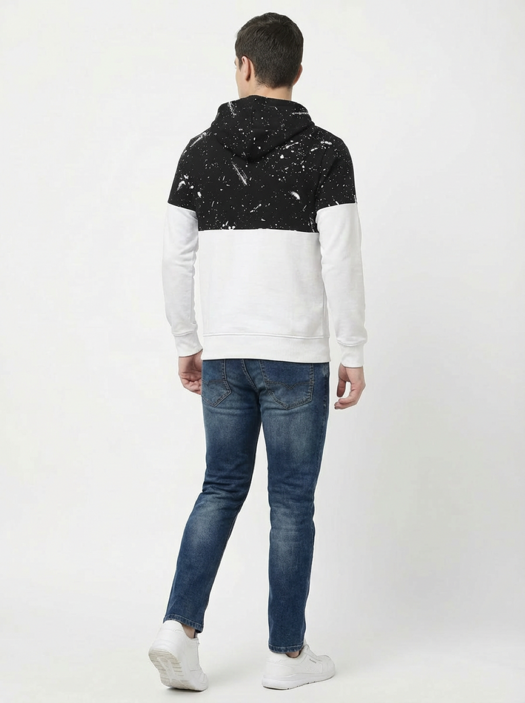 Clyton Man Pullover Hoodie Black Canvas