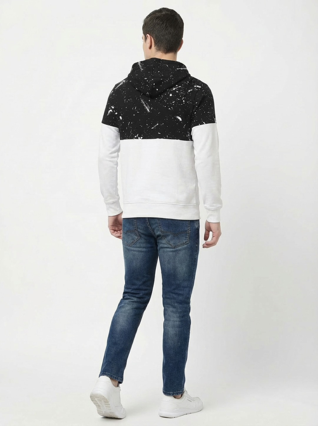 Clyton Man Pullover Hoodie Black Canvas