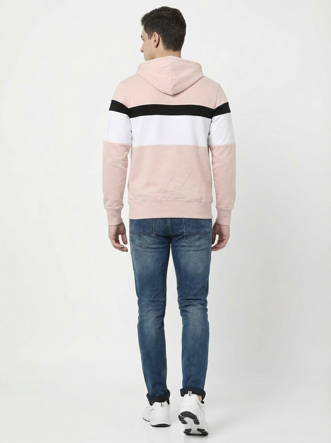 Clyton Man Pullover Hoodie Pink