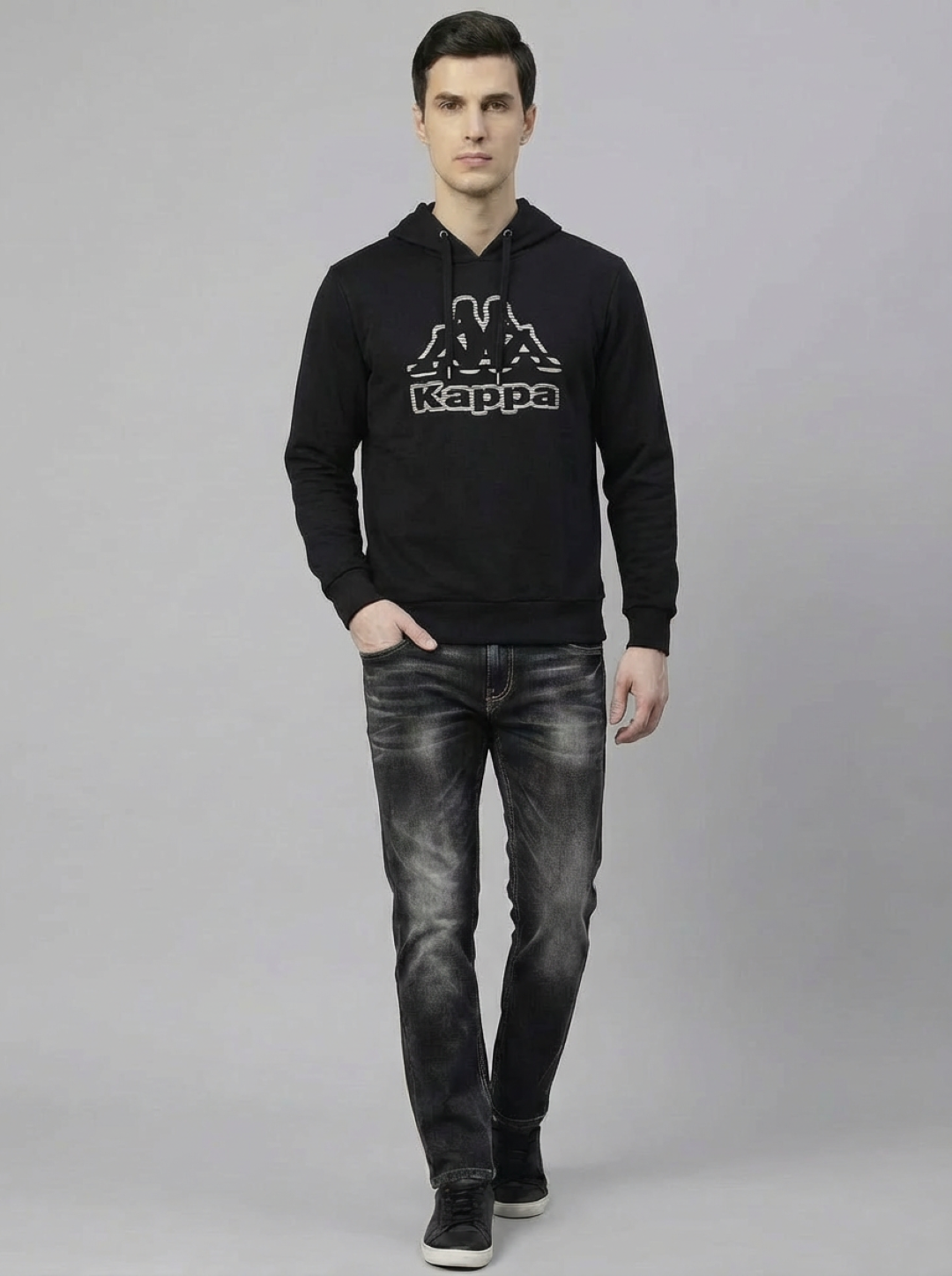 Kappa Man Hoodie Black