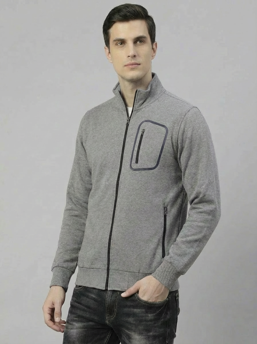 IC Man Zip Jacket Grey