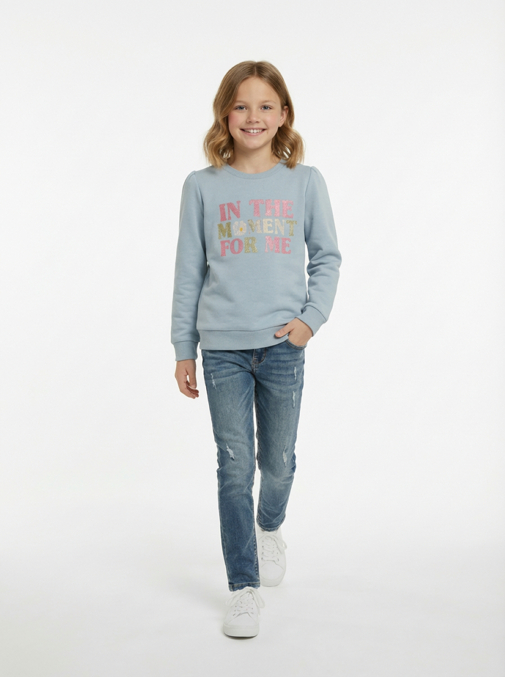 TAFE O LOIEL Girl's Sweatshirt Sky Blue
