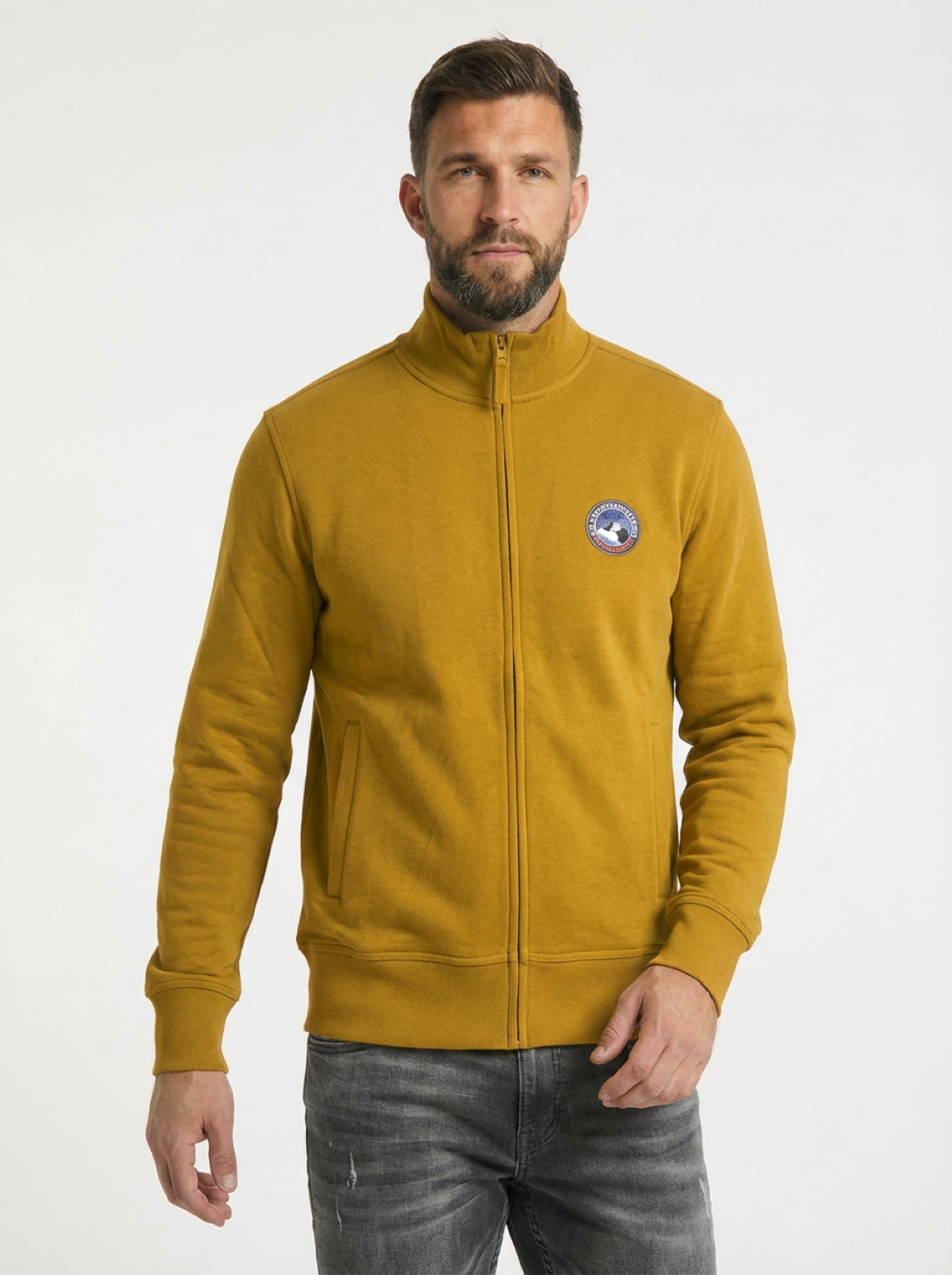 BE Board Man Zip Jacket Mustard