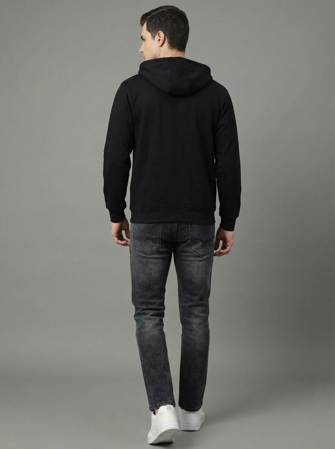 ATC Man Zip Hoodie Black