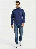 Cotton Belt Man Zip Jacket Royal Blue