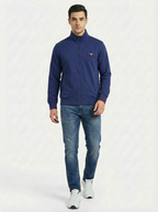 Cotton Belt Man Zip Jacket Royal Blue