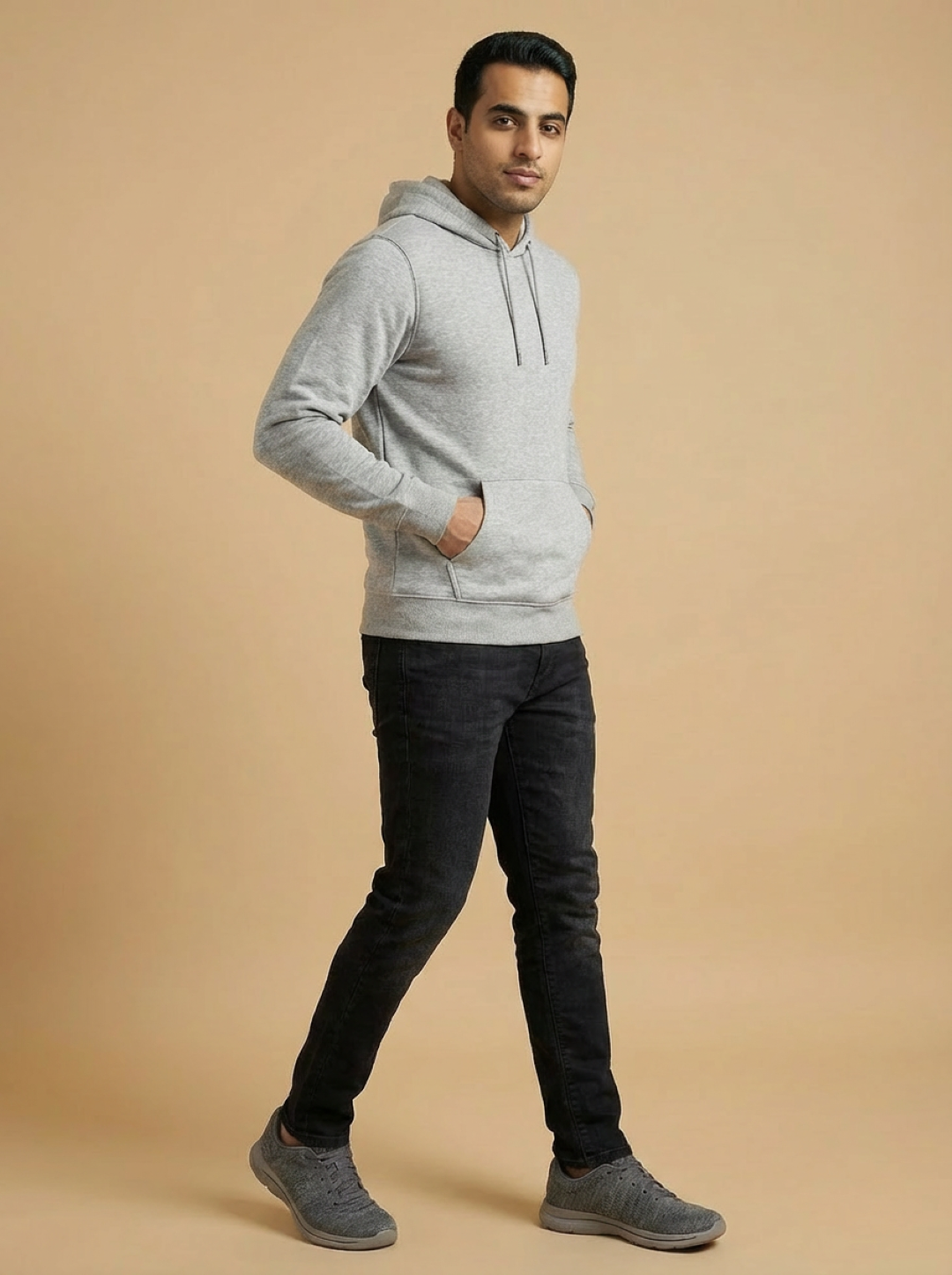 River Island Man Hoodie Grey