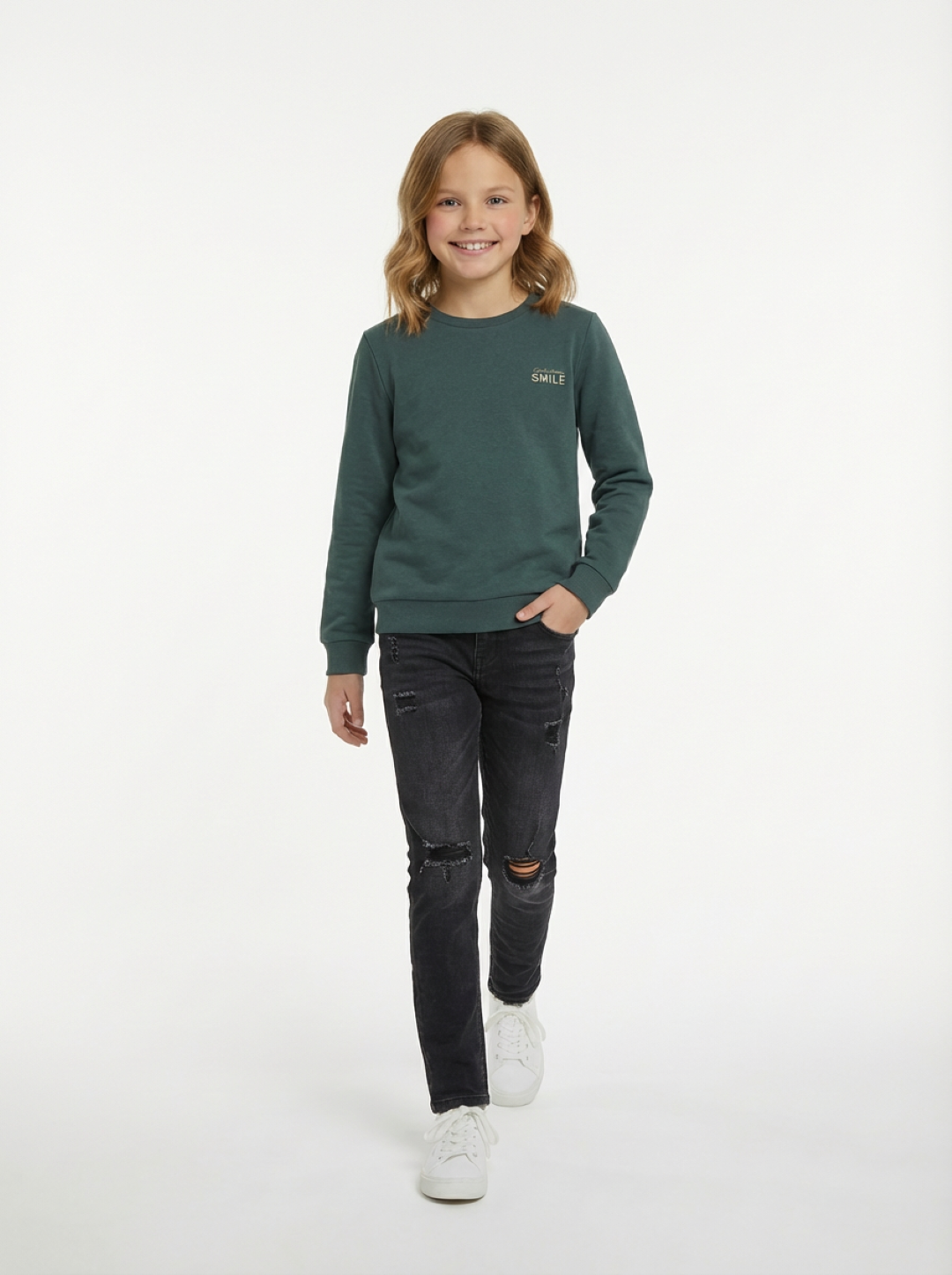 TAFE O LOIEL Girl's Sweatshirt Green