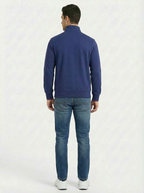 Cotton Belt Man Zip Jacket Royal Blue