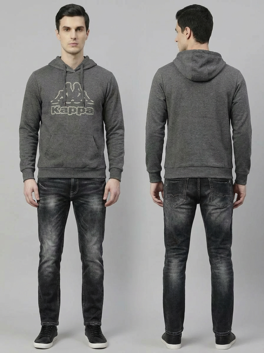 Kappa Man Hoodie Ash