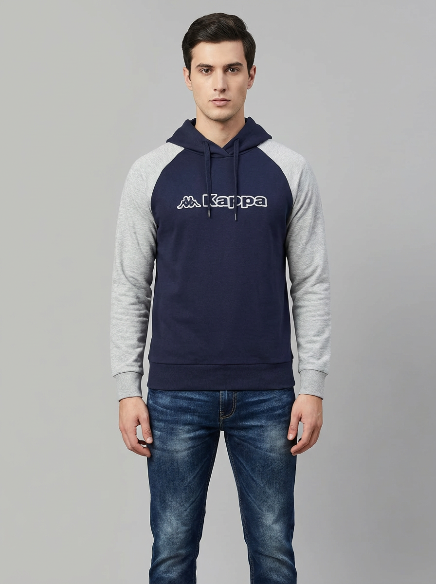 Kappa Man Hoodie Navy