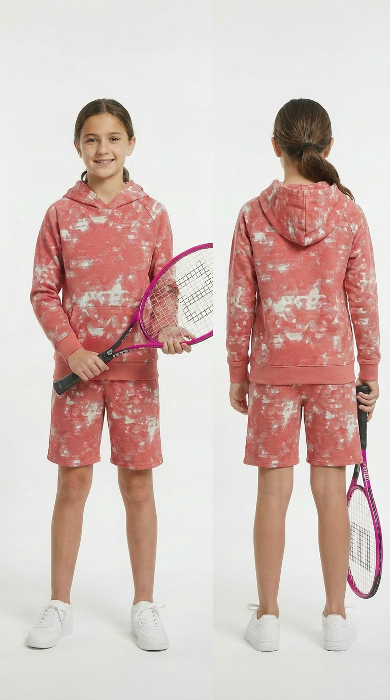 Adult Girls & Boys Unisex Set Coral